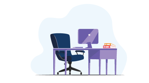Work_from_home_setup_Ergonomic_office_chair