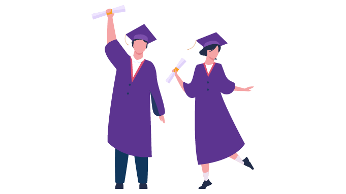 Students wearing Graduation Robe.png