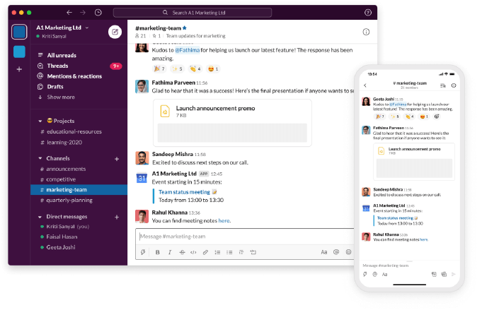 Slack communication tool